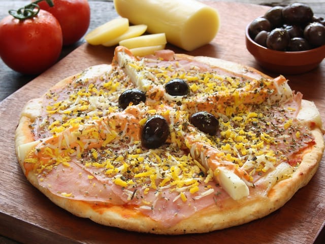Palmito Pizza.