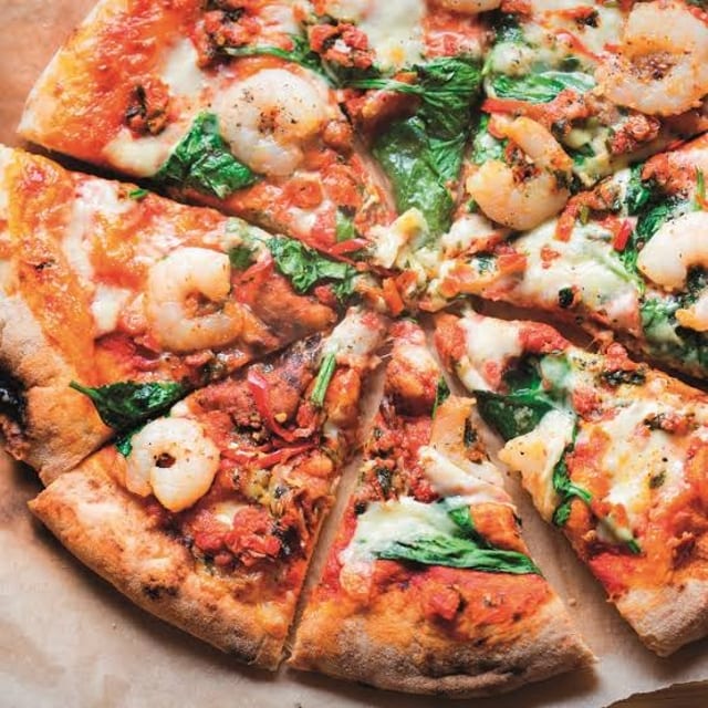 Seafood Pizza.