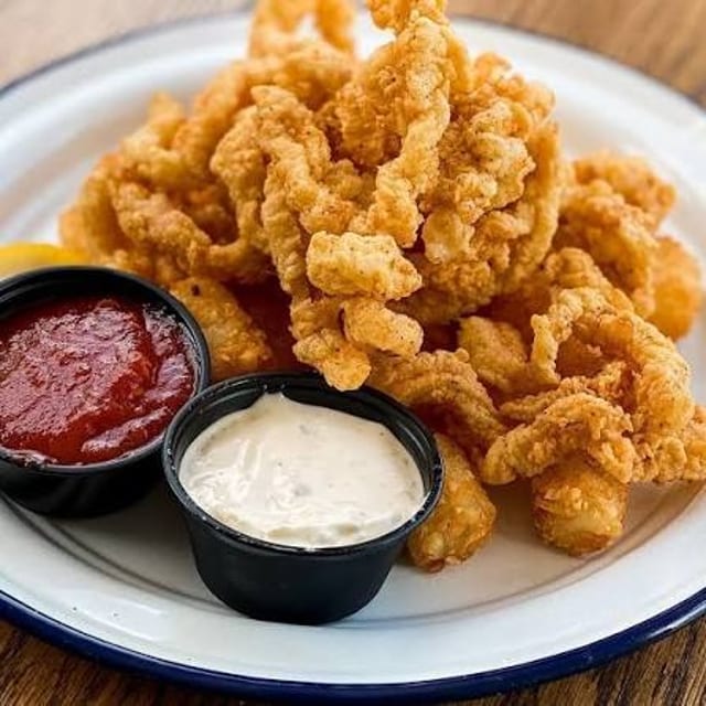 Fried Clam Strips Basket.