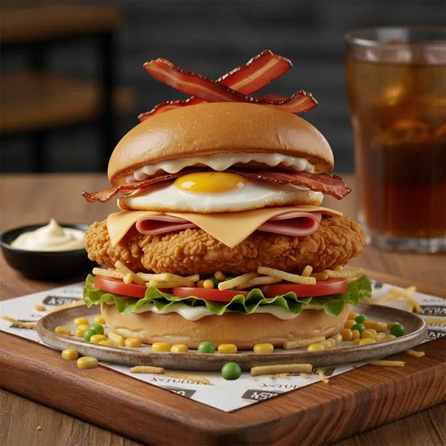 (X Galinha) Chicken Sandwich.