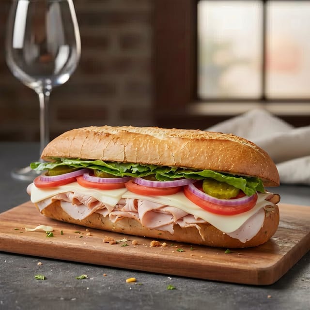Turkey and Provolone Sub.