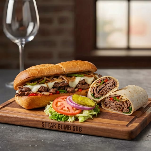 Steak Bomb Sub.