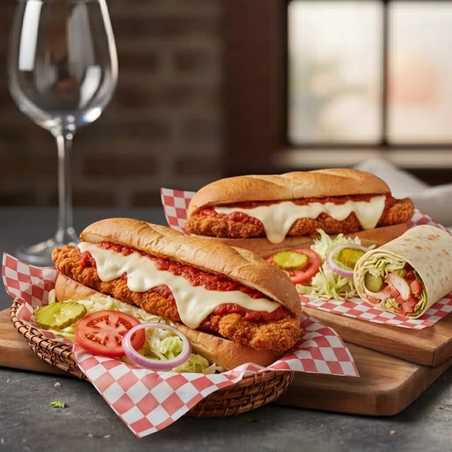 Chicken Parmigiana Sub.