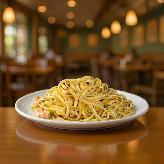 Shrimp Scampi Pasta.